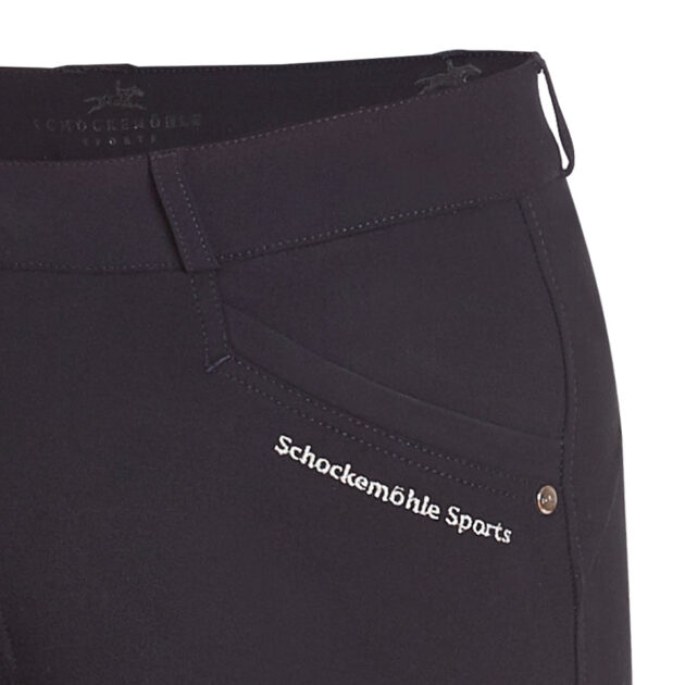 Schockemohle Cindy Ladies Full Seat, Mid Rise Breeches, Navy - Image 5