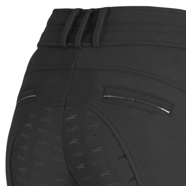 Schockemohle Winter Heather Mid Rise Breech, Full Seat, Graphite - Image 4