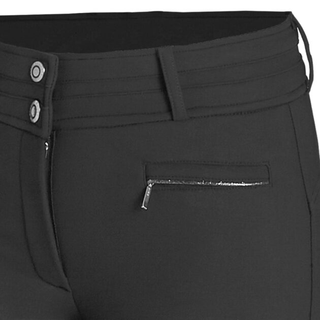 Schockemohle Winter Heather Mid Rise Breech, Full Seat, Graphite - Image 3