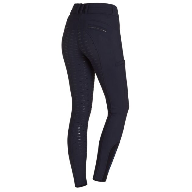 Schockemohle Winter Heather Mid Rise Breech Full Seat, True Navy - Image 2