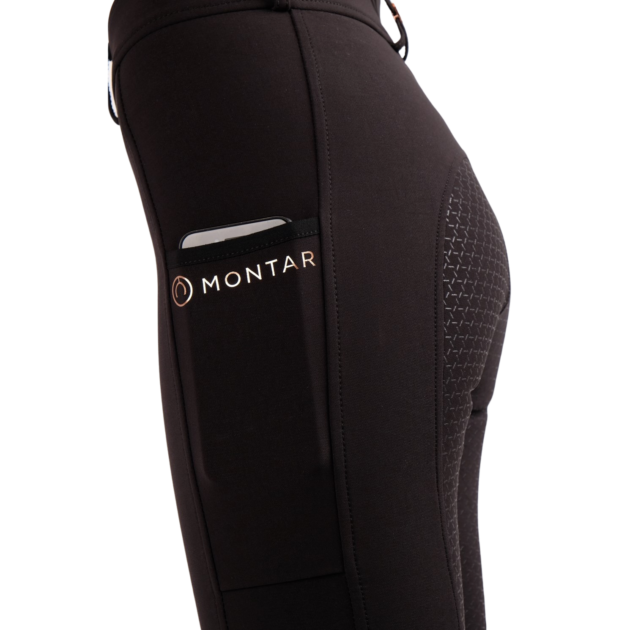 Montar Holly Yati Full Grip Mid Rise Breeches, Black - Image 2