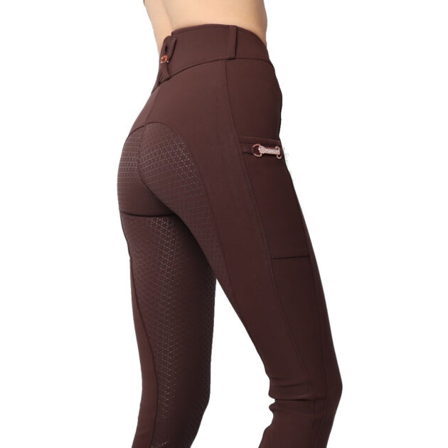 Montar Holly Yati Full Grip Mid Rise Breeches, Brown