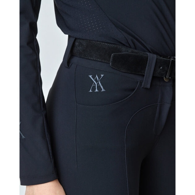 Yagya Ladies Compression Performance Breeches Full Grip, Black - Image 6