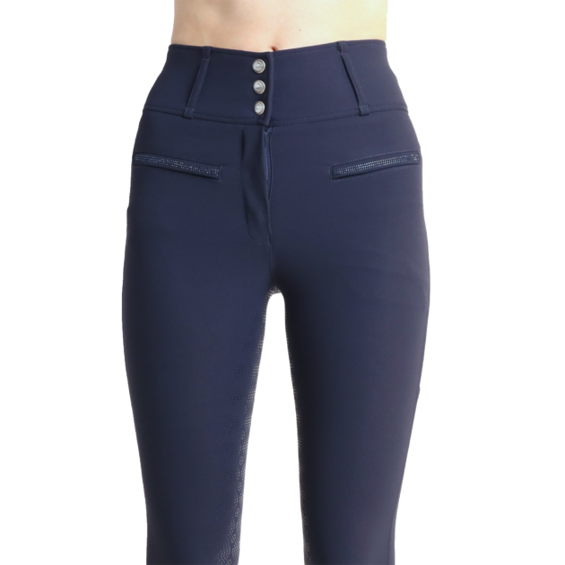 Montar MoAviana High Rise Full Grip Breeches, Navy