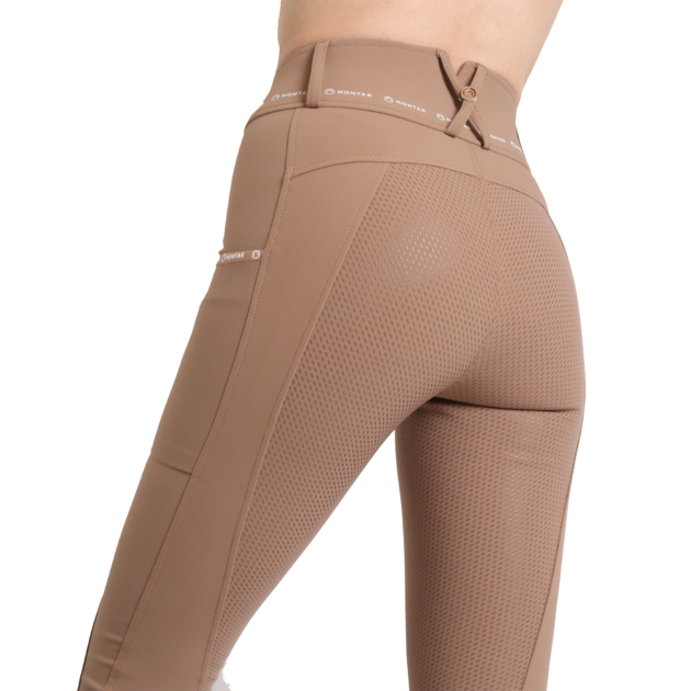 Montar MoLyra Ladies High Rise Pull On Breeches, Moonstone - Image 3