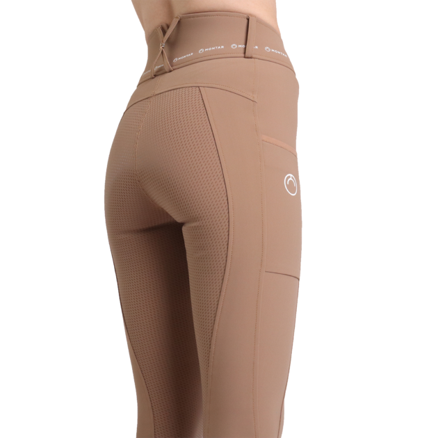 Montar MoLyra Ladies High Rise Pull On Breeches, Moonstone - Image 4