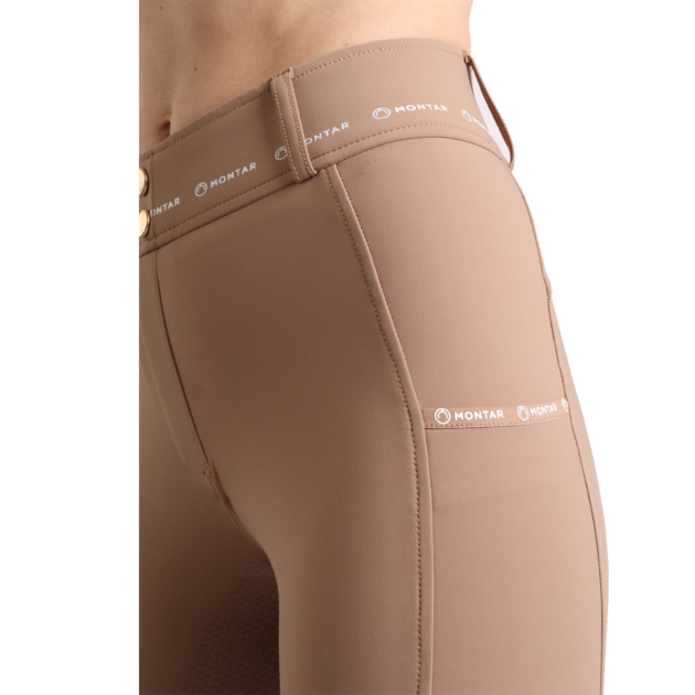 Montar MoLyra Ladies High Rise Pull On Breeches, Moonstone - Image 5