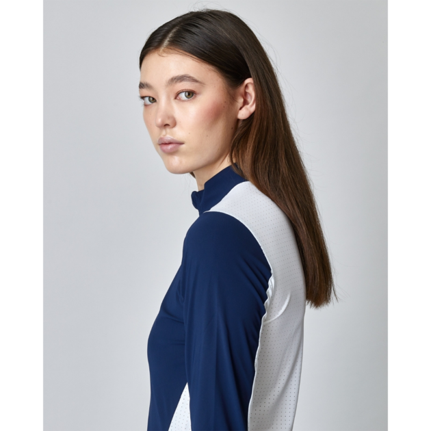 Yagya Performance Sun Shirt, Navy/White - Image 5