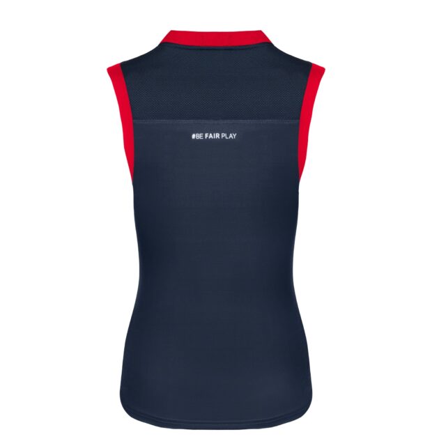 Fair Play Sleeveless Competition Top JUDY, Navy-Red - Image 2