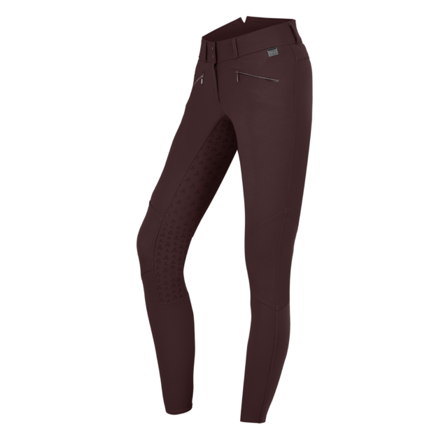 ELT Hella High Waist Full Grip Silicone Breeches, Maroon