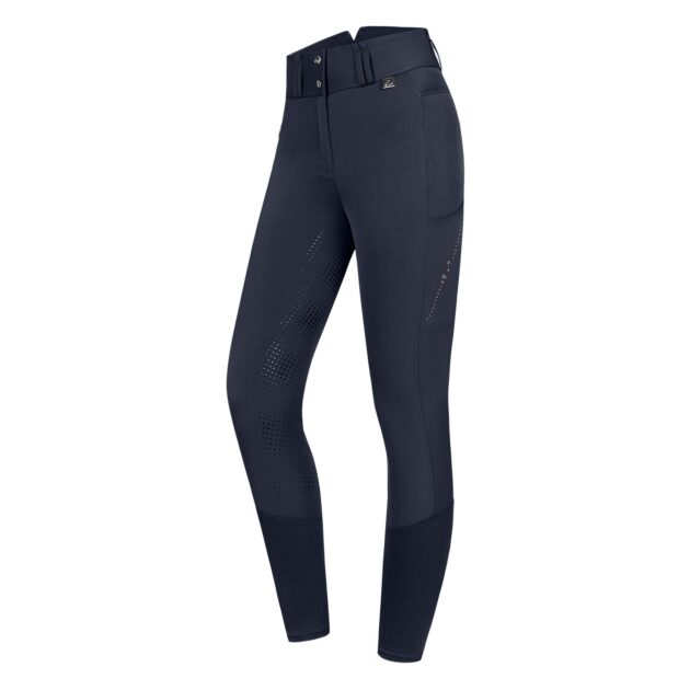 ELT Mina Thermal Winter High Rise Full Grip Breeches, Navy