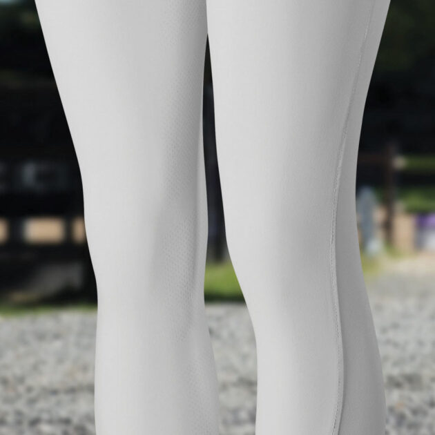 B Vertigo Tiffany Silicone Full Seat, High Rise Breeches, Bright White - Image 6