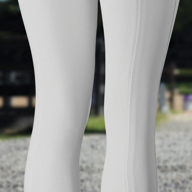 B Vertigo Tiffany Silicone Full Seat, High Rise Breeches, Bright White - Image 7