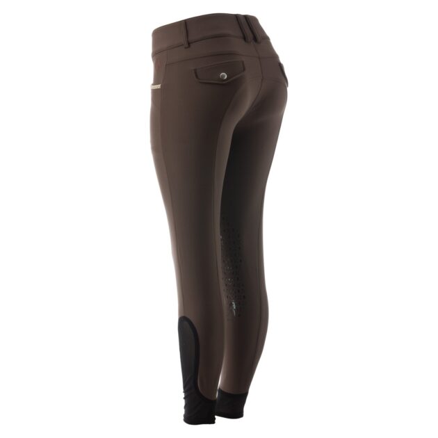 Equinavia Madeleine Womens Knee Patch Breeches, Earth Brown - Image 2