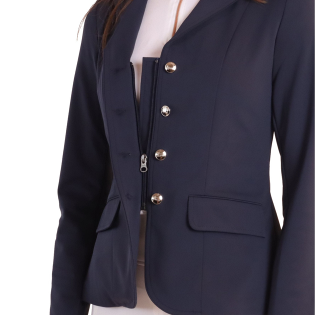 Montar Kathy Ladies Classic Competition Jacket, Navy - Image 3