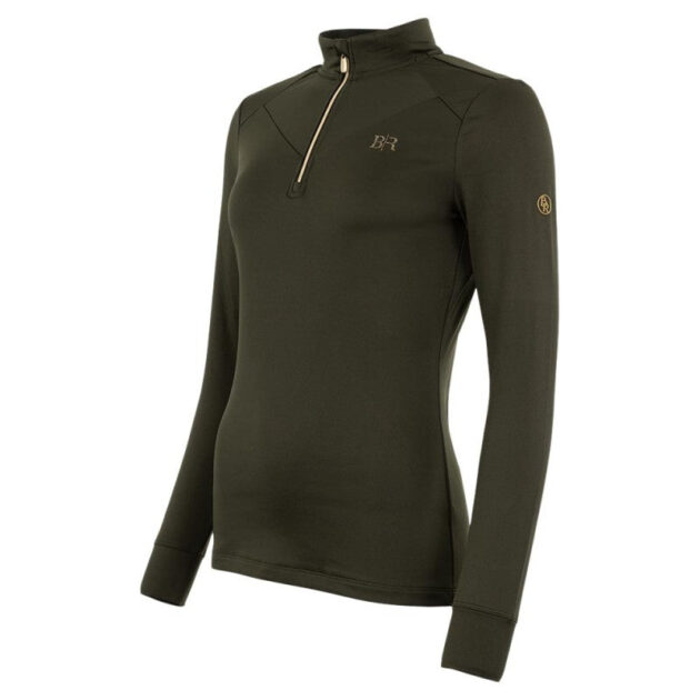 BR Half Zip-Up Pullover Bregje Ladies, Rosin