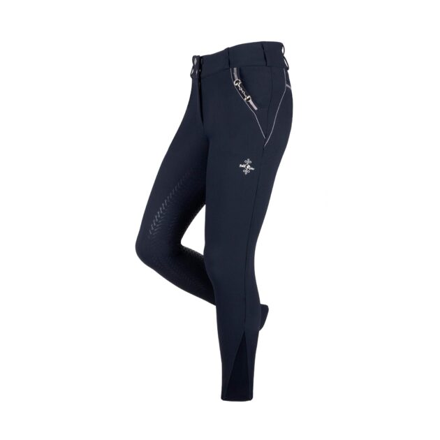 Fair Play MARLEY Full Seat High Rise Winter Breeches, Navy