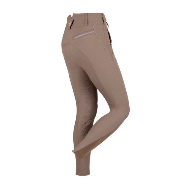 Fair Play MARLEY Knee Grip, High Rise Winter Breeches, Taupe Grey - Image 2