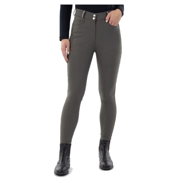 BR Equestrian Full Grip Ladies Riding Breeches Dionne, Beluga