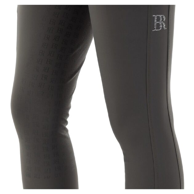 BR Equestrian Full Grip Ladies Riding Breeches Dionne, Beluga - Image 3