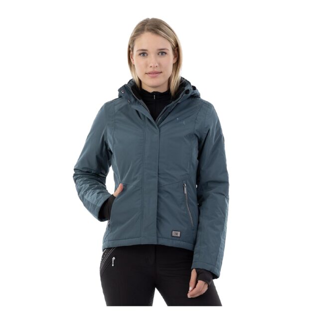 BR Equestrian Ladies Winter Coat Daniele, Dark Slate