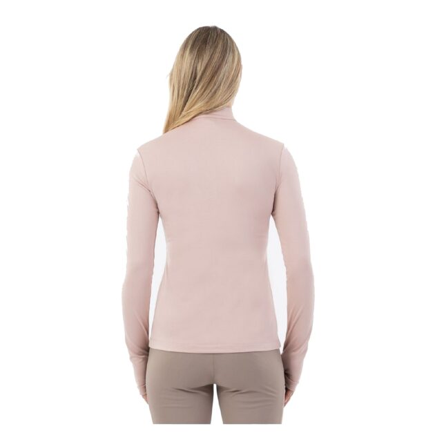 BR Equestrian Ladies Half Zip-Up Pullover Dewie, Adobe Rose - Image 2