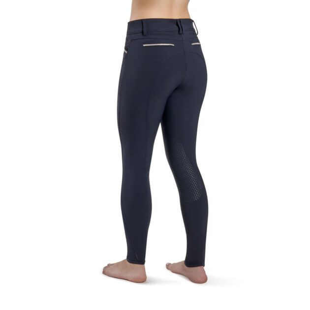 Montar Elisabeth Soft-Tech Premium Breeches Full Grip, Mid Rise Navy - Image 2