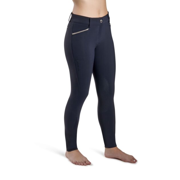 Montar Elisabeth Soft-Tech Premium Breeches Full Grip, Mid Rise Navy