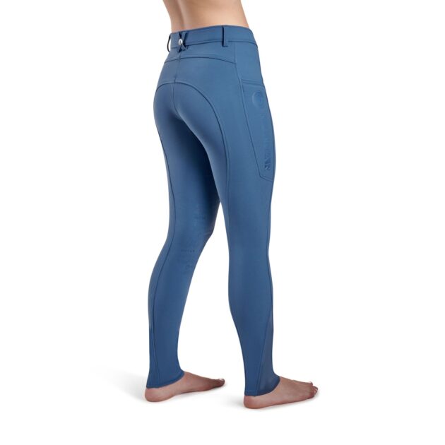 Montar Angela Yati Normal Waist Breeches - Knee Grip, Ocean Blue