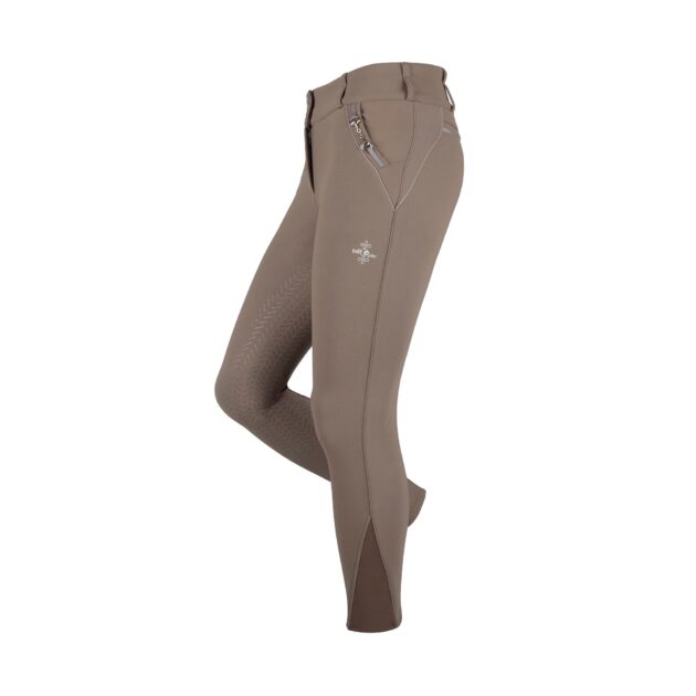 Fair Play MARLEY Full Seat, High Rise Winter Breeches, Taupe Grey