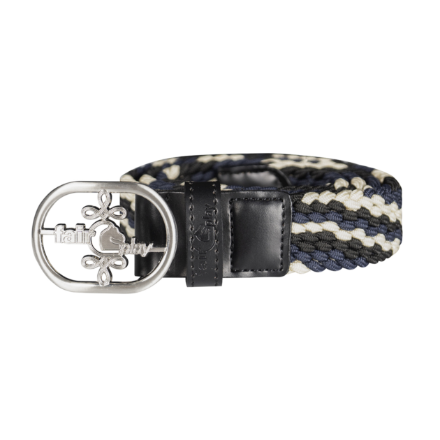 Fair Play JOEL STRIPES Belt, Black-Steel Blue