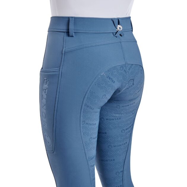 Montar Angela Yati Normal Waist Breeches - Full Grip, Ocean Blue - Image 3