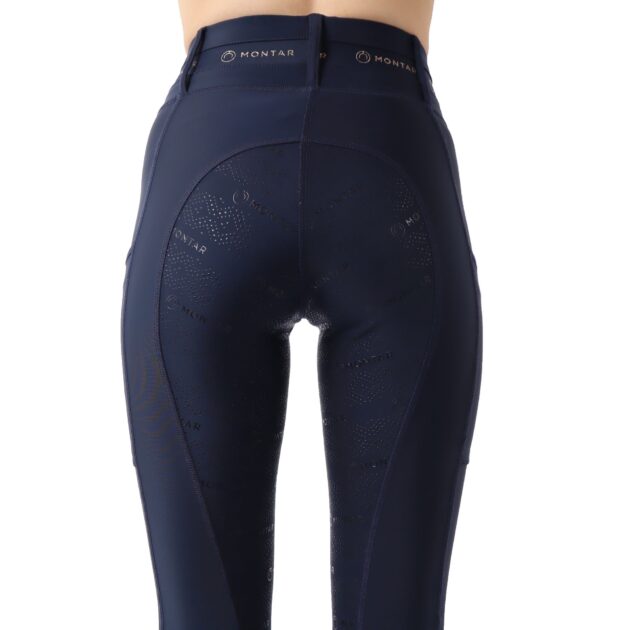 Montar Shelby ShapeTight Ladies High Rise Full Grip Riding Leggings, Dark Navy - Image 5