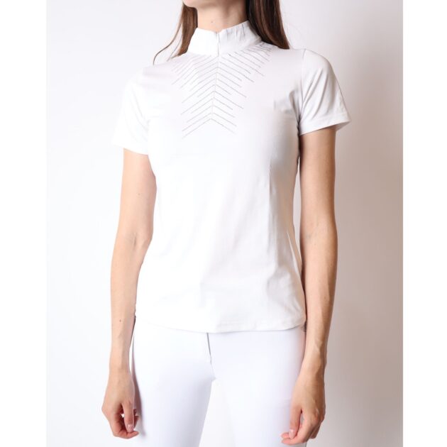 Montar CURVE Ladies Bling Competition Shirt, White - Image 2