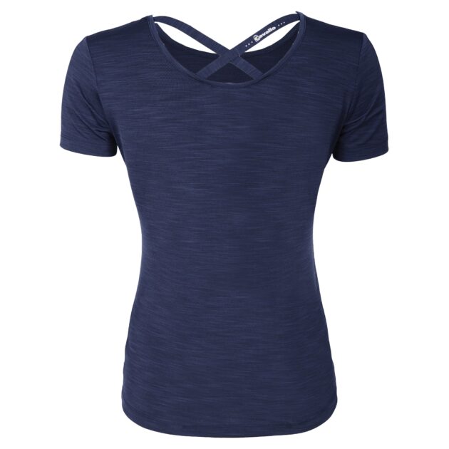 Cavallo DULCE Ladies Round Neck Shirt, Dark blue - Image 6