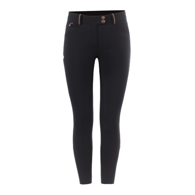 Cavallo Cheyenne Ladies Normal Rise Full Grip Breeches, Black - Image 2