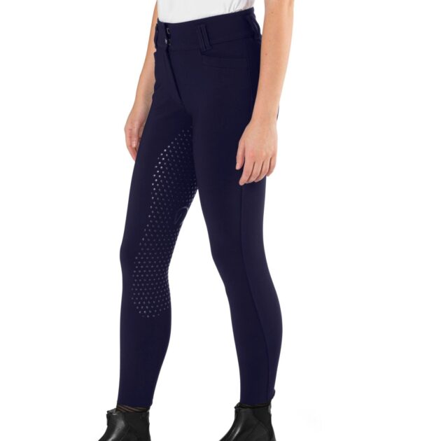 EGO7 Dressage CA High Waist Full Grip Breeches, Navy - Image 3