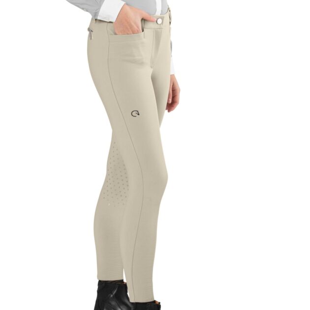 EGO7 Jumping EJ Normal Waist Knee Grip Breeches, Beige