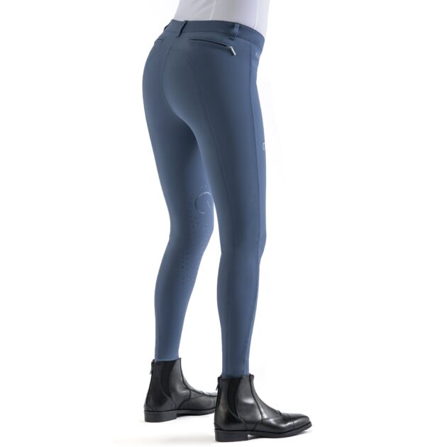 EGO7 Jumping EJ Normal Waist Knee Grip Breeches, Avio Blue - Image 3