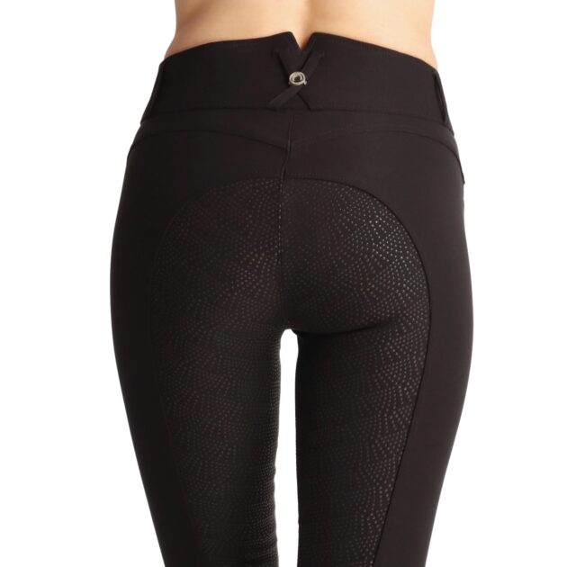 Montar Megan Yati High Rise Full Grip Breeches V2, Black