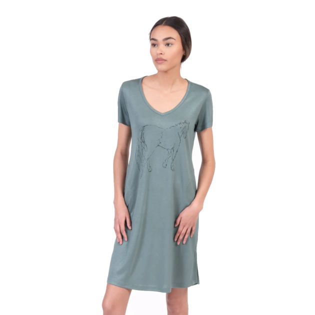 Chestnut Bay Dream On Nightshirt, Silver Pine