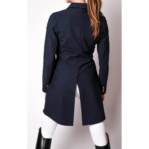 Montar Long Tail Coat, Navy - Image 3