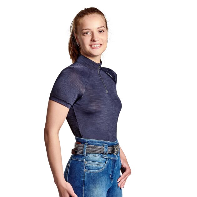 Cavallo DANIKA Ladies Training Shirt, Dark blue