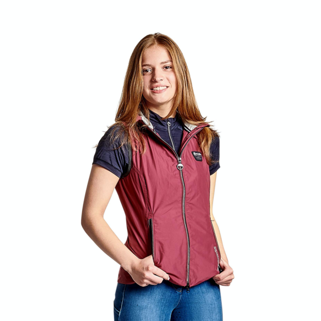 Cavallo DIARA Light Ladies Waistcoat, Dark Raspberry