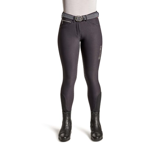 Cavallo CALIMA Full Grip, Mid Rise Breeches, Black - Image 2