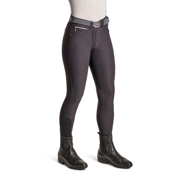 Cavallo CALIMA Full Grip, Mid Rise Breeches, Black - Image 10