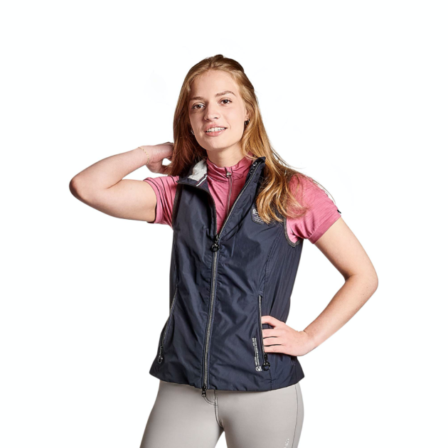 Cavallo DIARA Light Ladies Waistcoat, Darkblue - Image 2