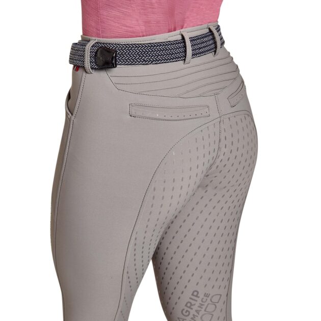 Cavallo CALIMA Full Grip, Mid Rise Breeches, Cloud grey - Image 4