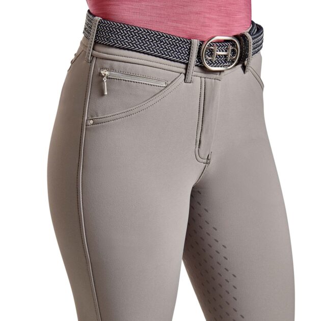 Cavallo CALIMA Full Grip, Mid Rise Breeches, Cloud grey - Image 3