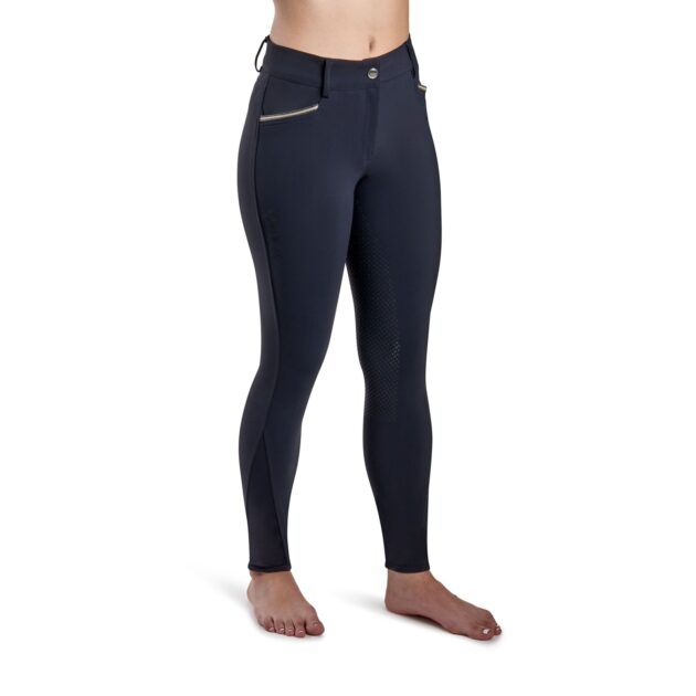 Montar Elisabeth Soft-Tech Full Grip, Mid Rise Premium Breeches Black